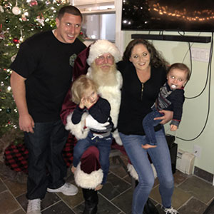 Santa Scott With Stephen And Family